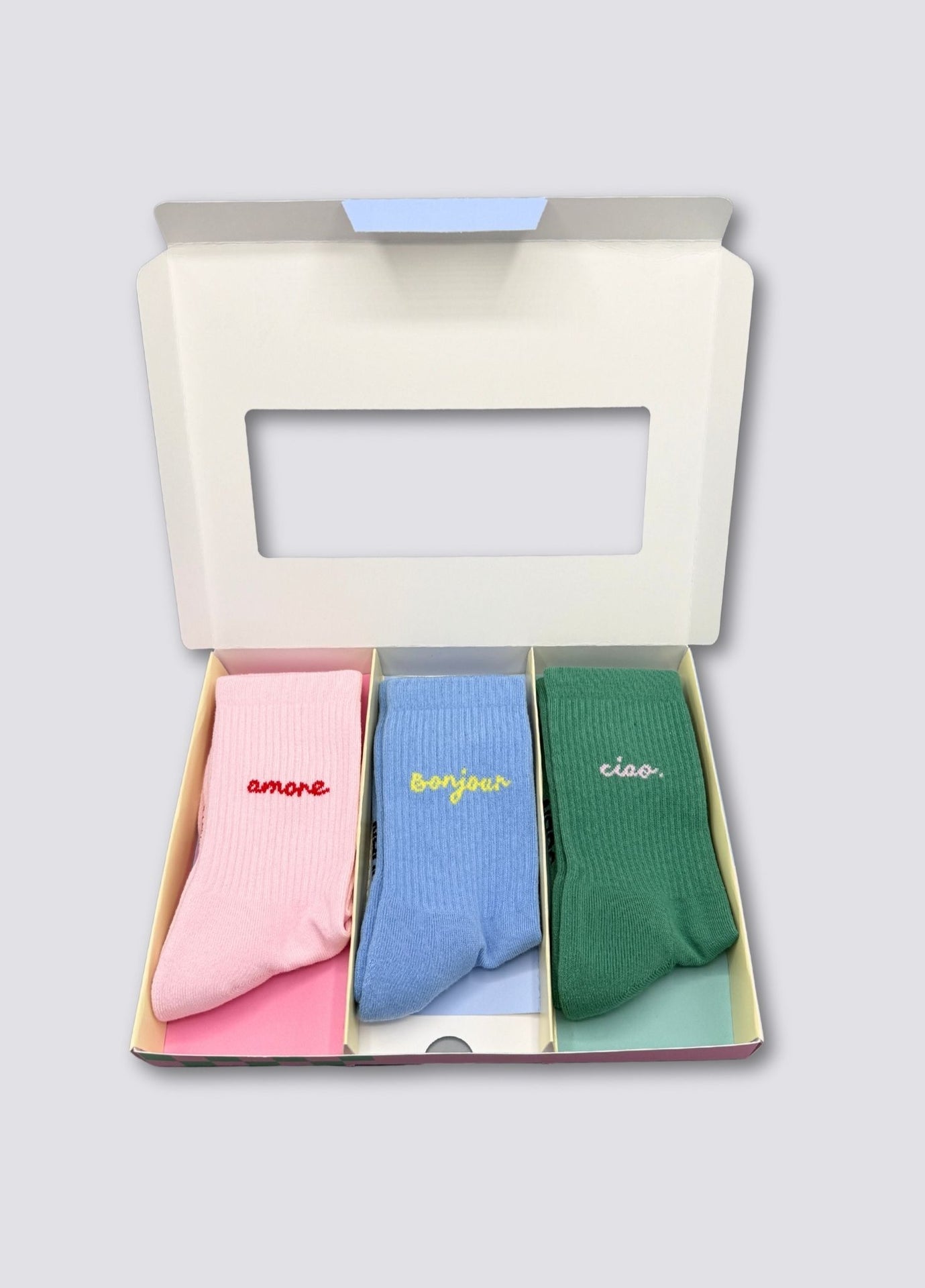 3-PACK AMORE, BONJOUR, CIAO