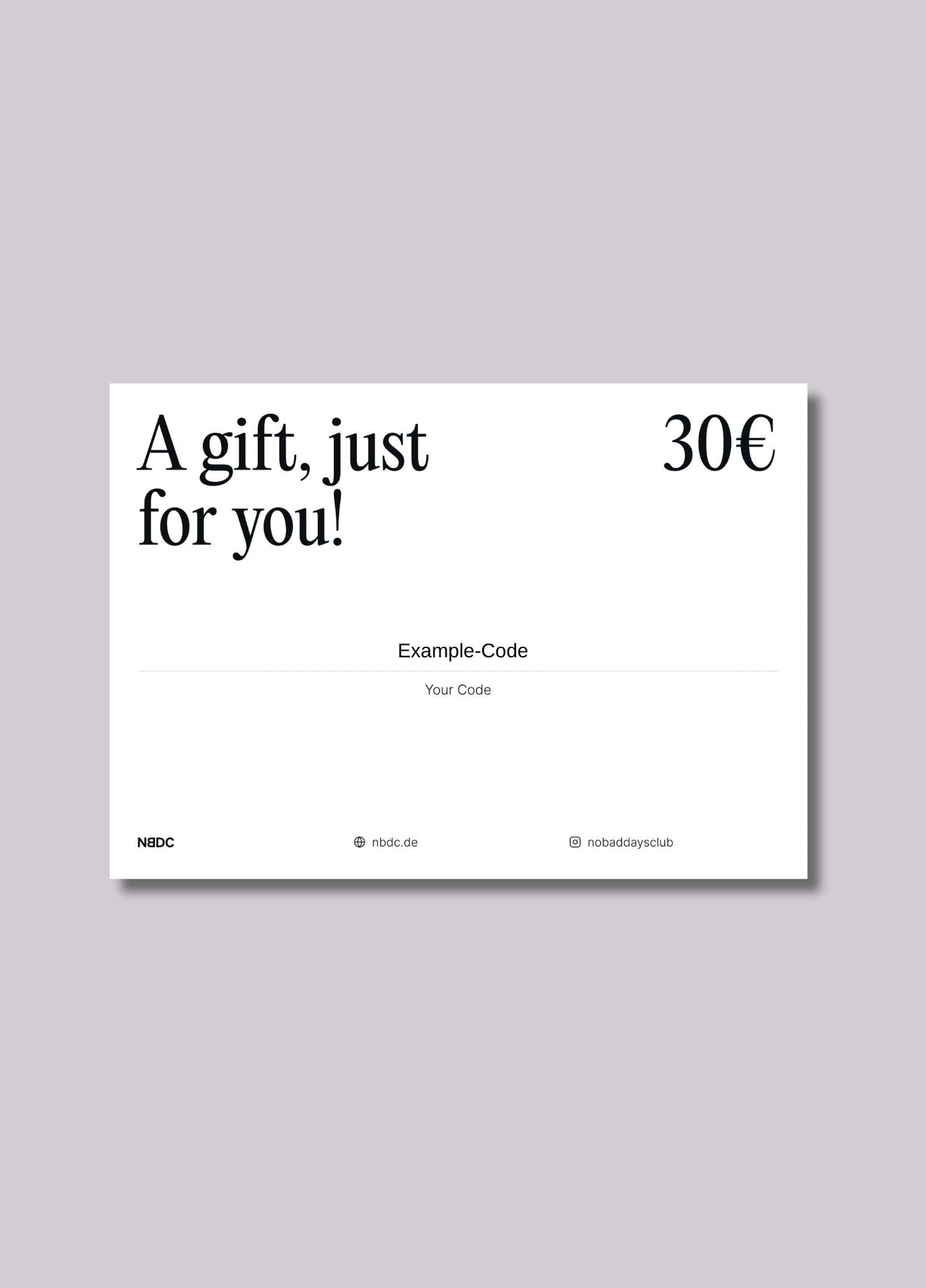 GESCHENKGUTSCHEIN (ANALOG)