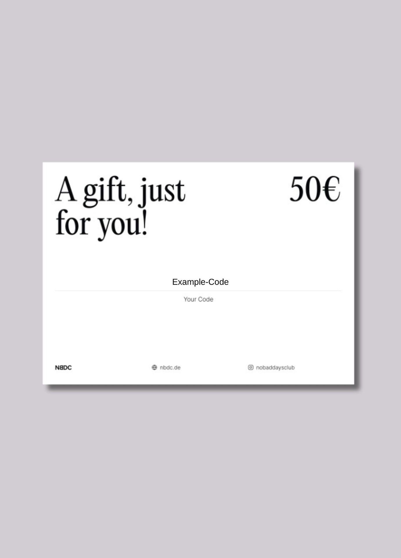 GESCHENKGUTSCHEIN (ANALOG)