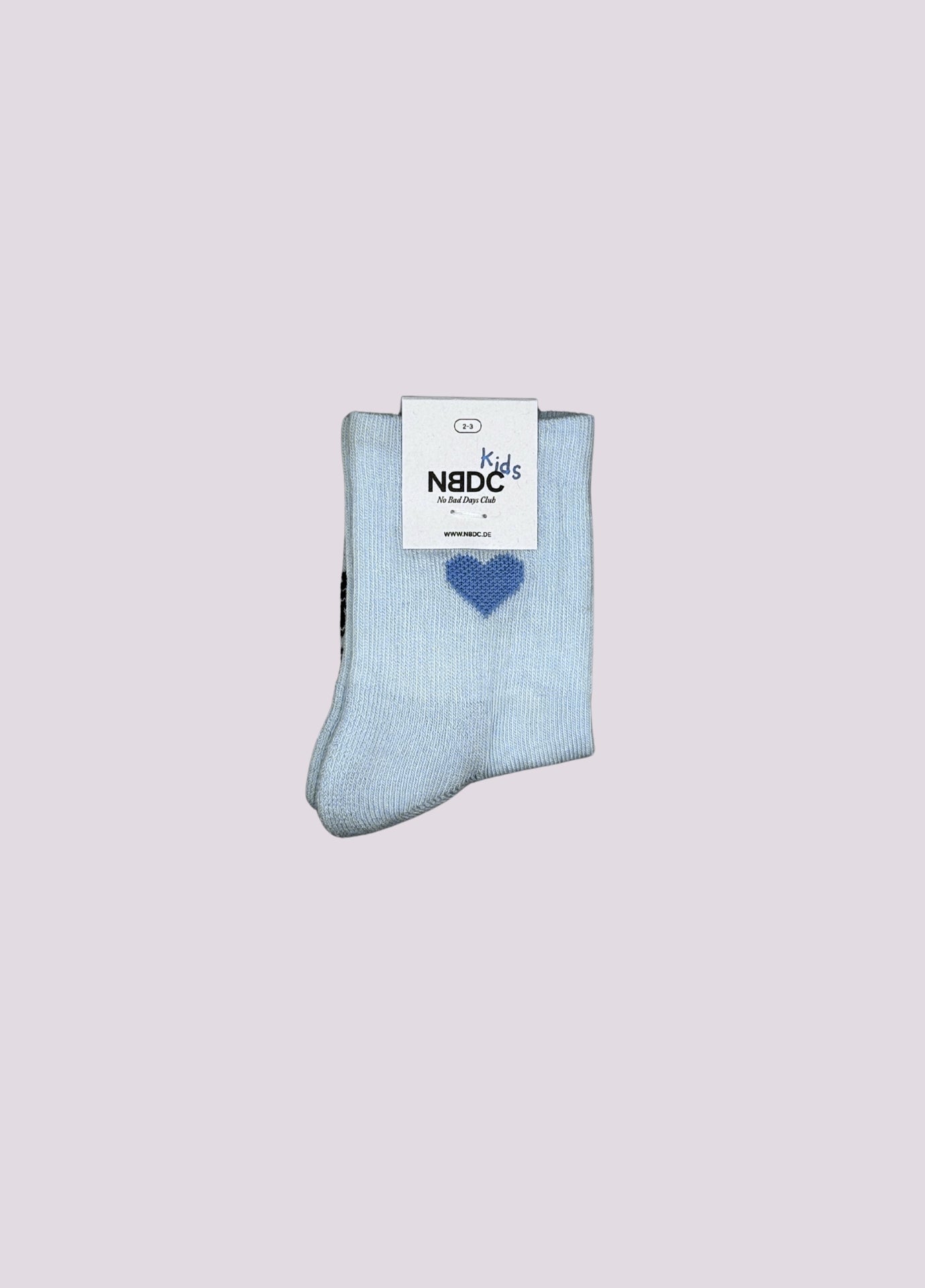 CHAUSSETTES CŒUR BLEU CLAIR | KIDS