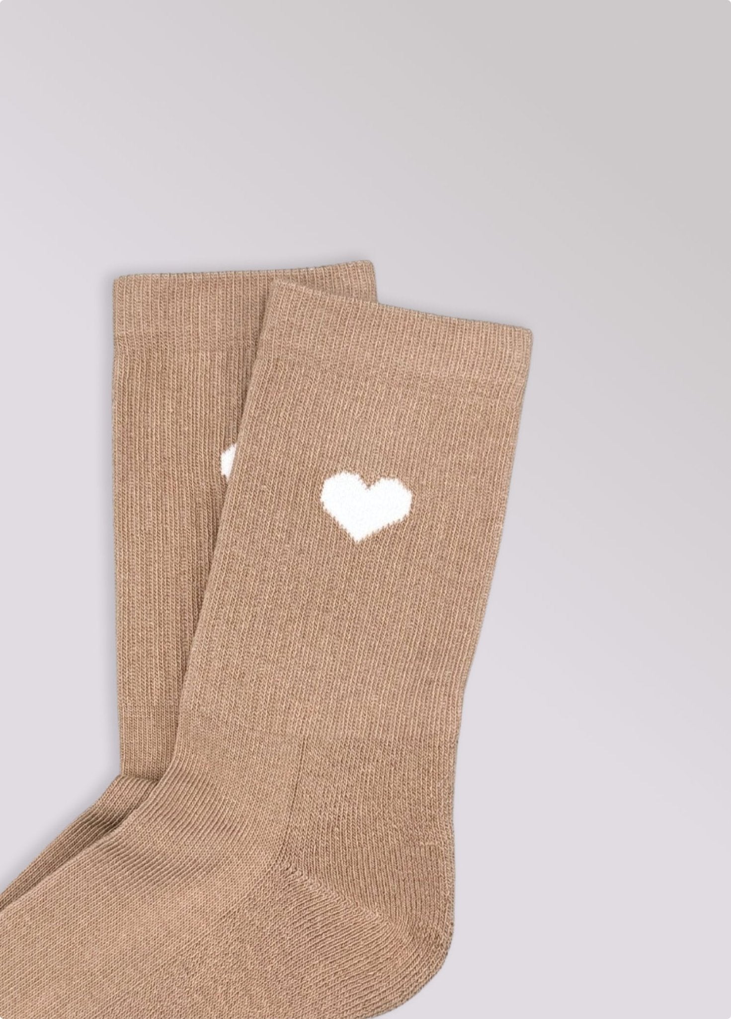 Herz Beige (Kids) Socken - NBDC